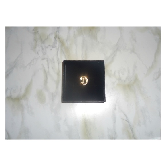 Gold and Diamond Letter D Inital Charm - Picture 4 of 6